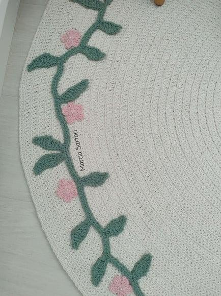 Tapete Infantil Folhas e Flores Sartori