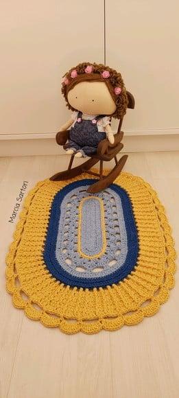 Tapete oval infantil