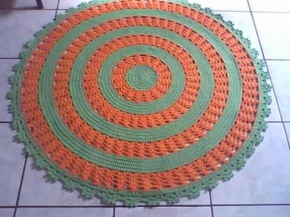 Tapete Verde e Laranja