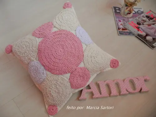 Almofada de croche