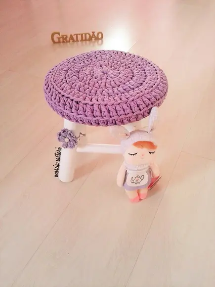 Banquinho croche