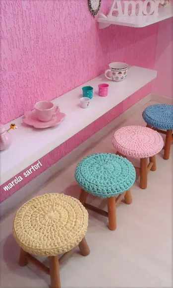 Banquinho croche