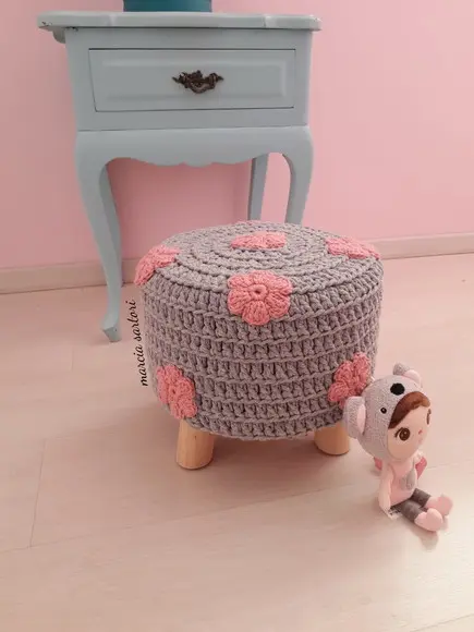 Puff de Croche Infantil