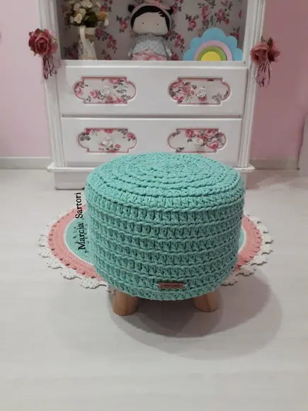 Puff Infantil de Croche