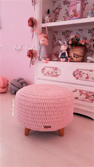 Puff Infantil Pé Palito
