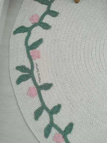 Tapete Infantil Folhas e Flores Sartori