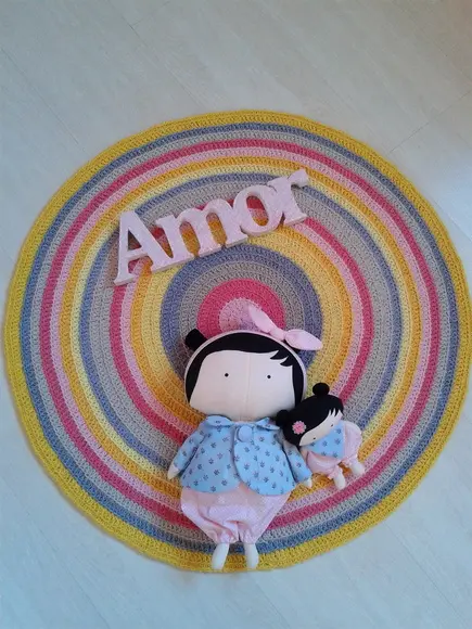 Tapete infantil redondo