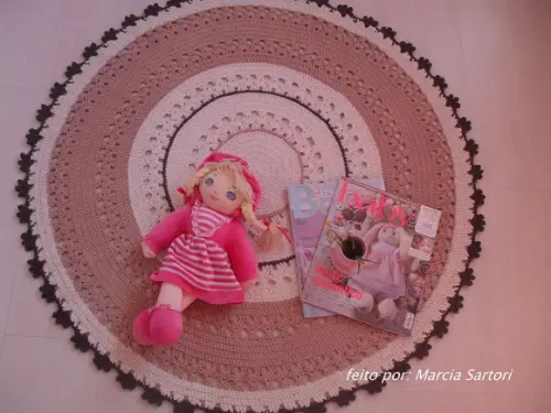 Tapete infantil redondo
