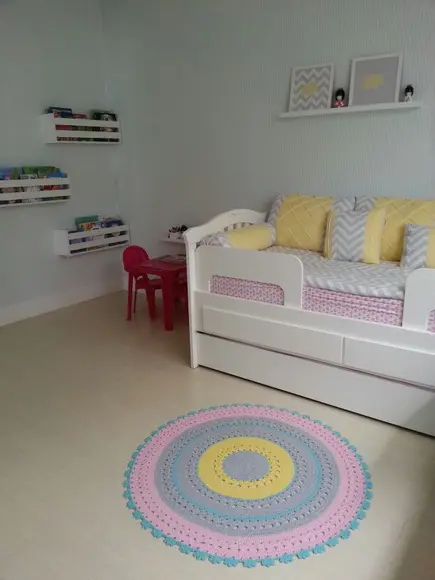 Tapete infantil redondo