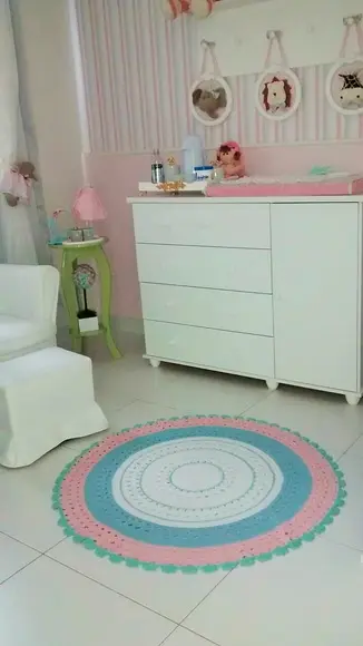 Tapete infantil redondo