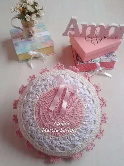 Almofada de croche