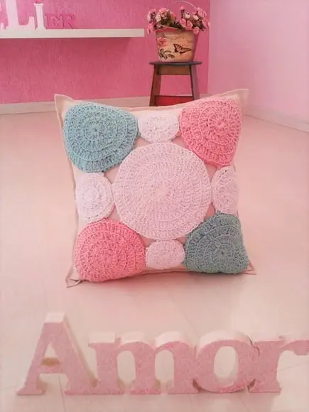 Almofada de croche