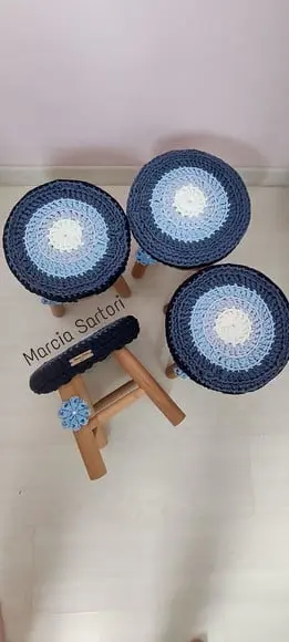 Banquinho infantil azul