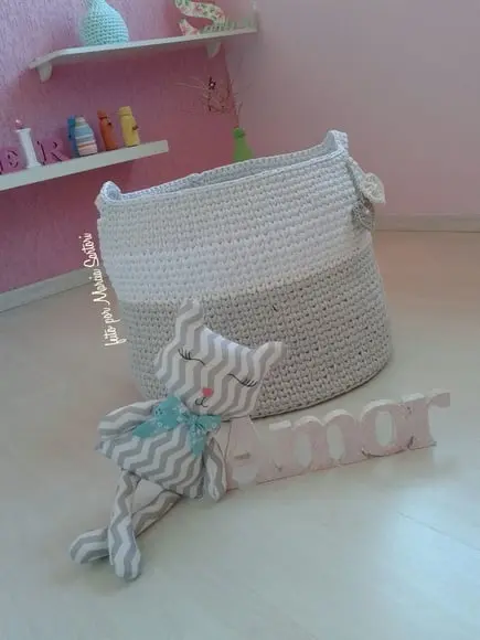 Cesto de croche