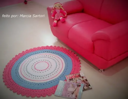 Tapete infantil redondo