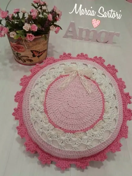 Almofada de croche