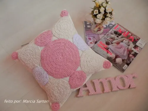 Almofada de croche
