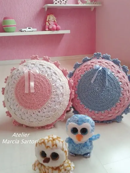 Almofada de croche