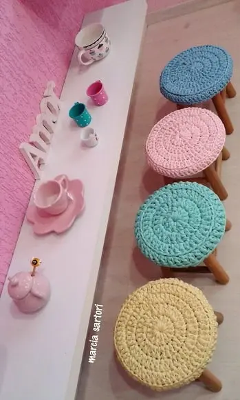 Banquinho croche