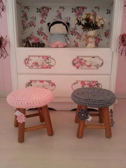 Banquinho croche