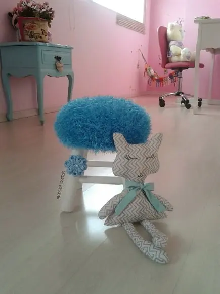 Banquinho de croche