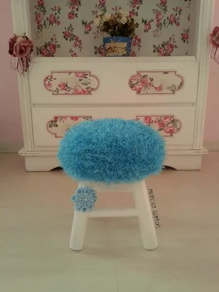 Banquinho de croche