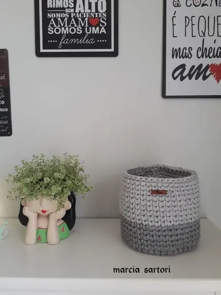 Cachepo de croche