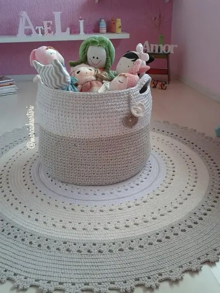 Cesto de croche