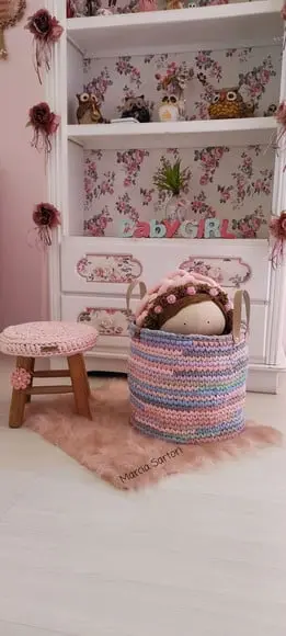 Cestos organizadores de brinquedos
