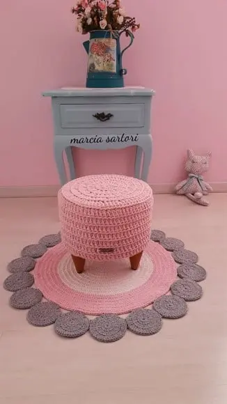 Kit Tapete + Puff Infantil