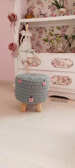 Puff de Crochê