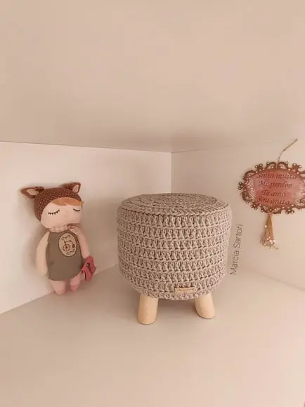 Puff de crochê