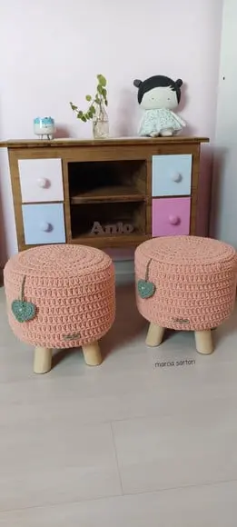 Puff de Croche Infantil