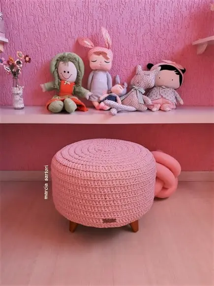 Puff Infantil Pé Palito