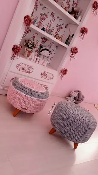 Puff Infantil Pé Palito