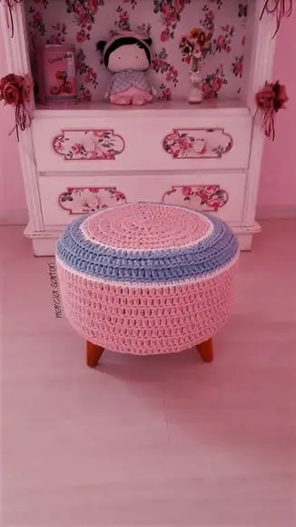 Puff Infantil Pé Palito