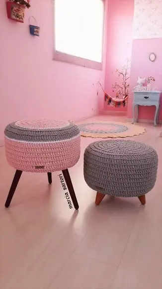 Puff Infantil Pé Palito