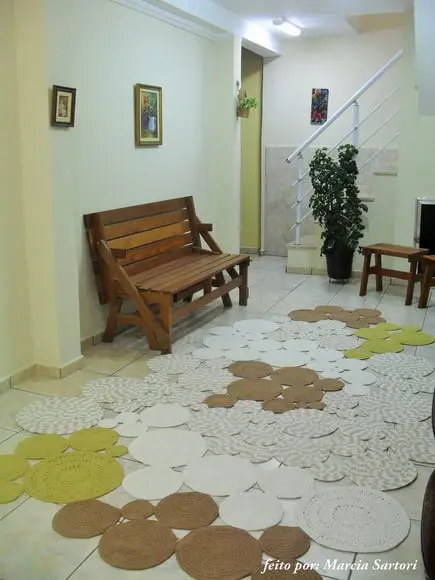Tapete de Croche para Sala