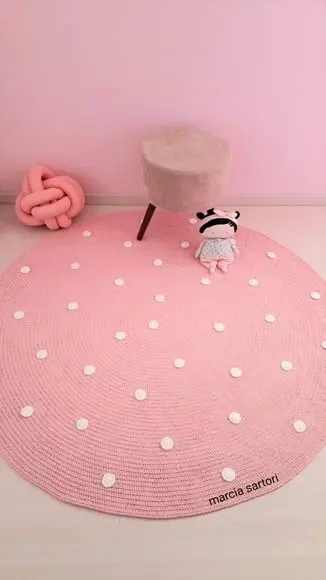 Tapete Infantil Cor de Rosa 1,50 m