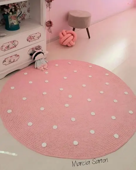 Tapete Infantil Cor de Rosa 1,50 m