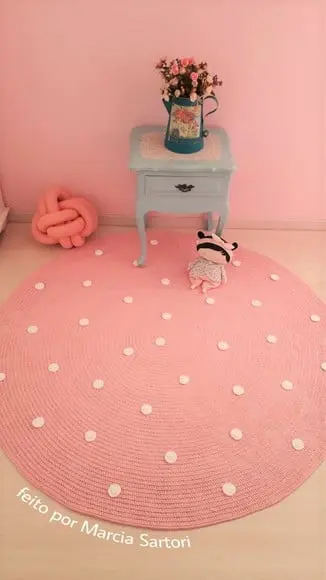 Tapete Infantil Cor de Rosa 1,50 m