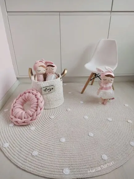 Tapete infantil de crochê