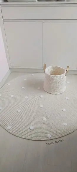 Tapete infantil de crochê