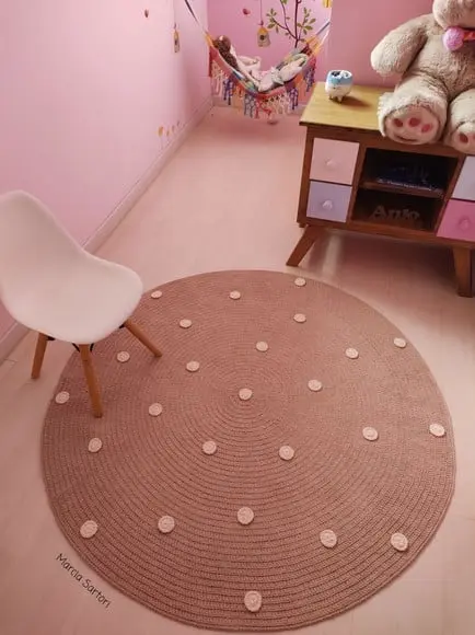 Tapete Infantil de Crochê 1,20 m