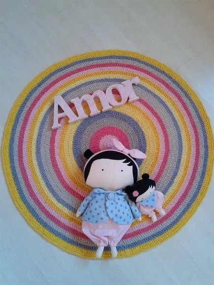 Tapete infantil redondo