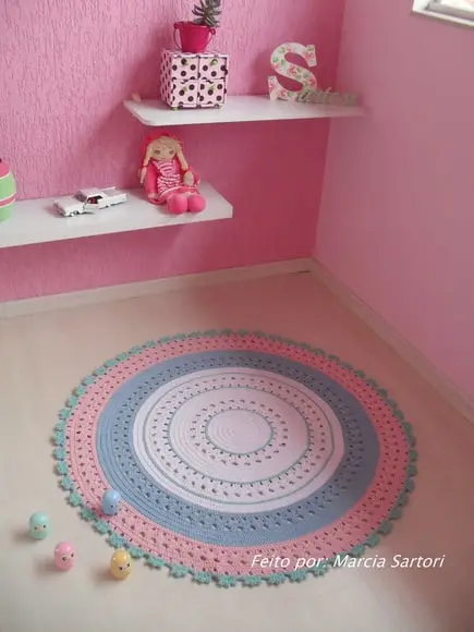 Tapete infantil redondo