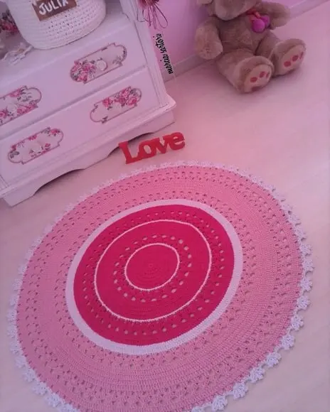 Tapete infantil rosa