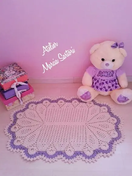 Tapete oval infantil