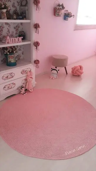 Tapete Rosa Infantil (1,50 Metros)