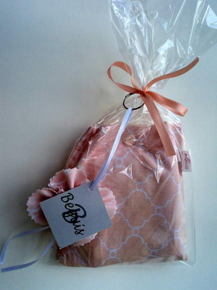 Bolsa Sacola em Tecido Beguis Salmao